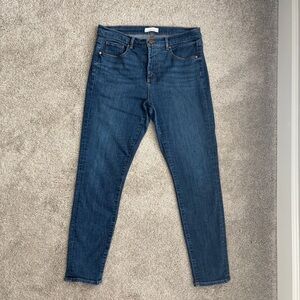 LOFT Dark Blue Skinny Jeans
